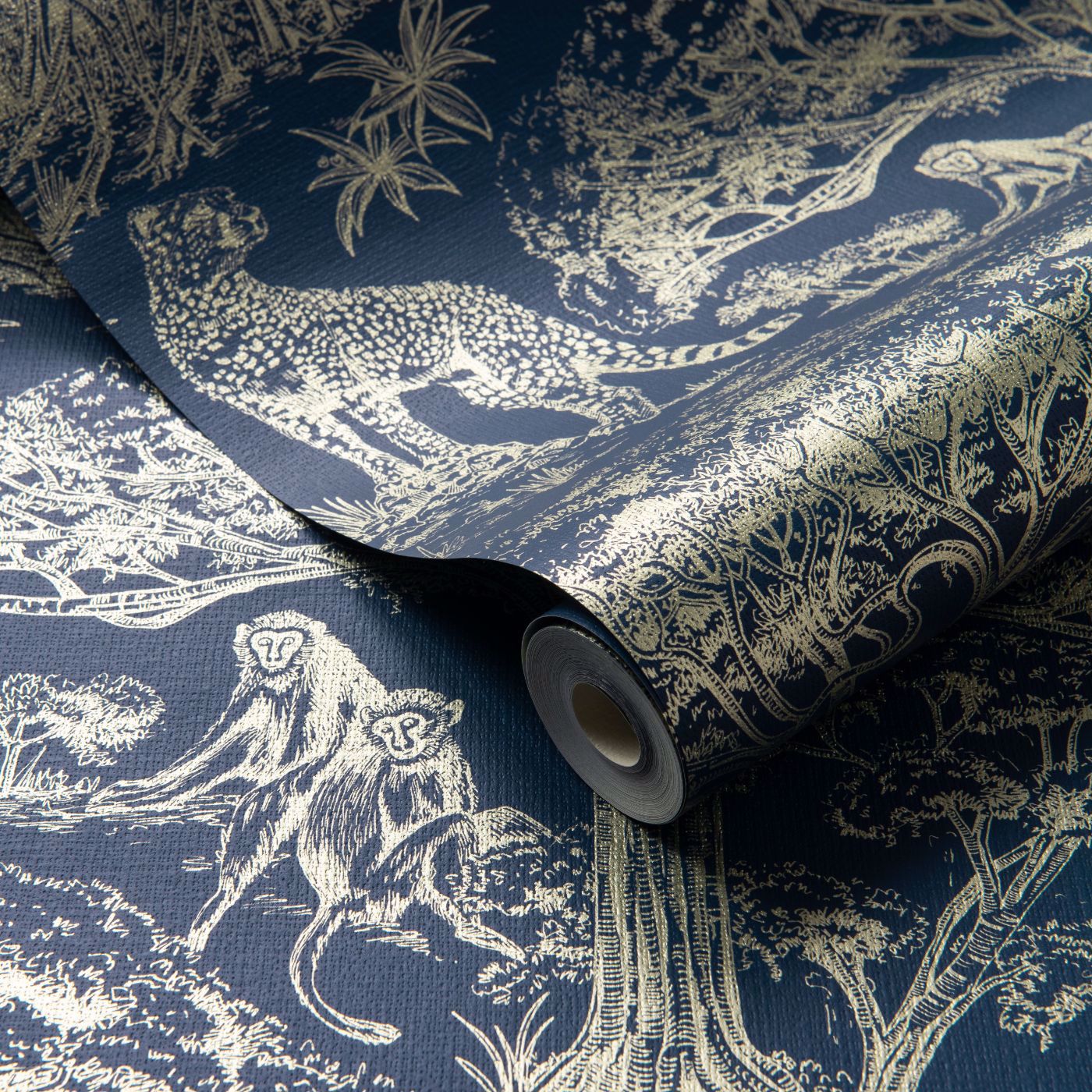 Kisumu Wallpaper - Midnight/Luxe - W0185/02