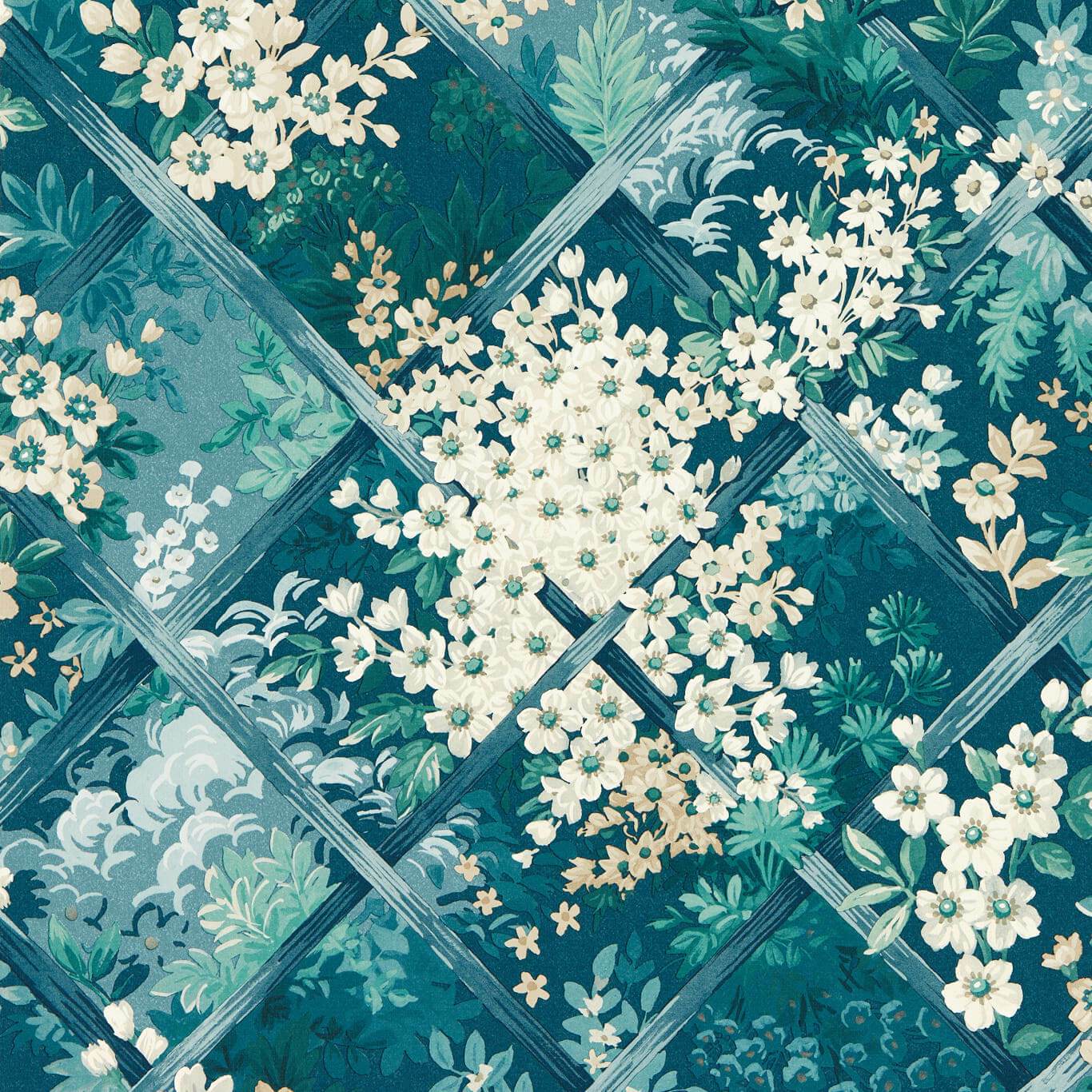 Maymont Wallpaper - Midnight - W0195/02