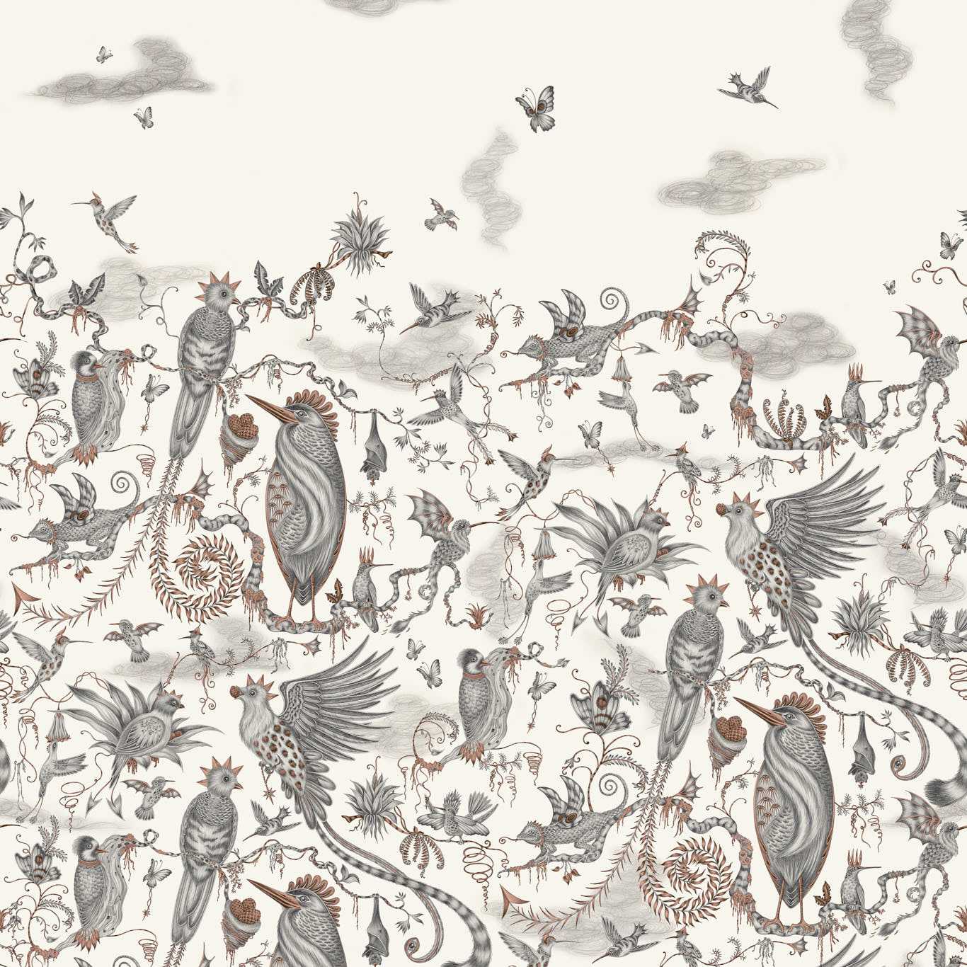Cloud Forest Wallpaper - Ivory - W0200/01
