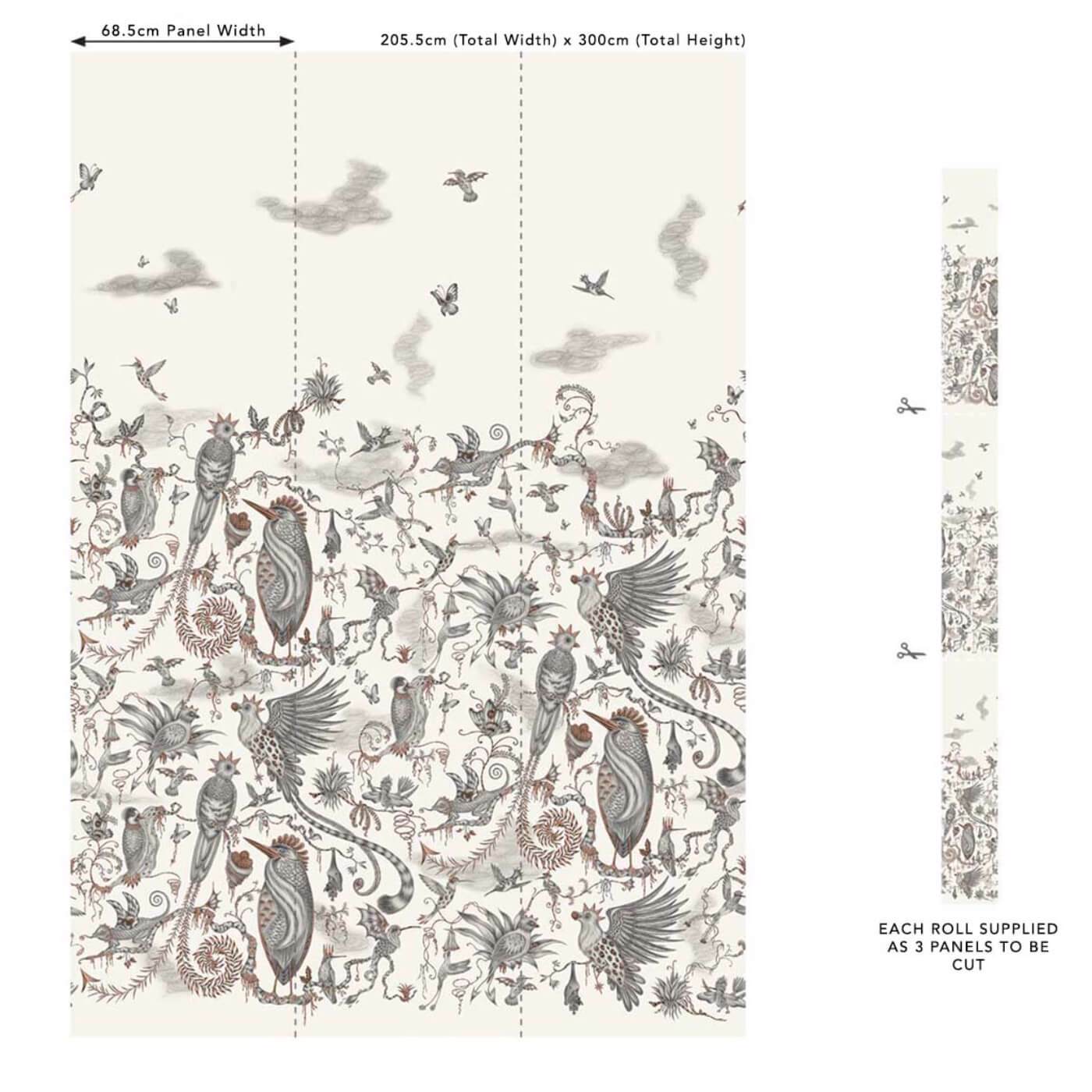 Cloud Forest Wallpaper - Ivory - W0200/01