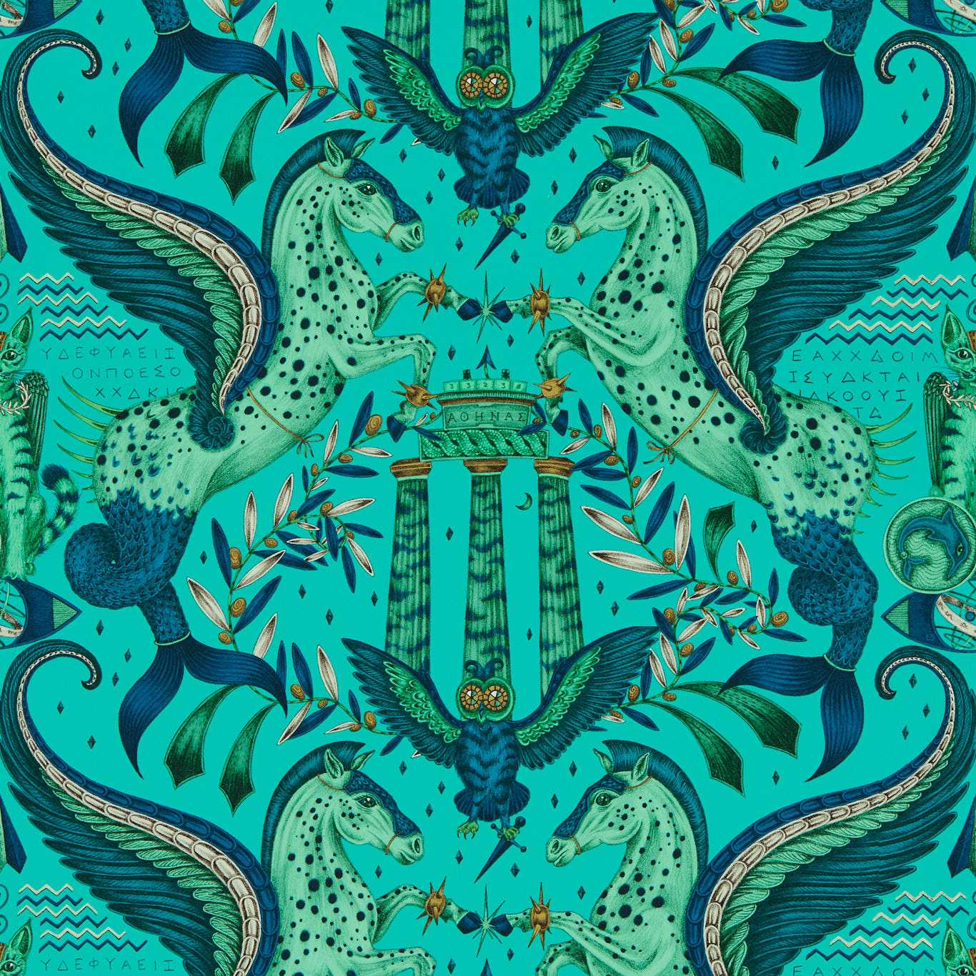 Odyssey Mythos Wallpaper - Peacock - W0215/02