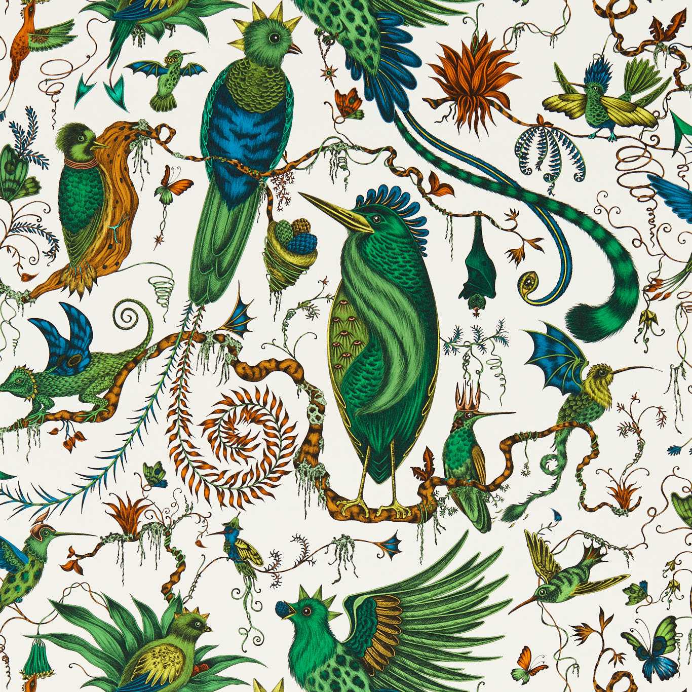 Quetzal Wallpaper - Green - W0217/03
