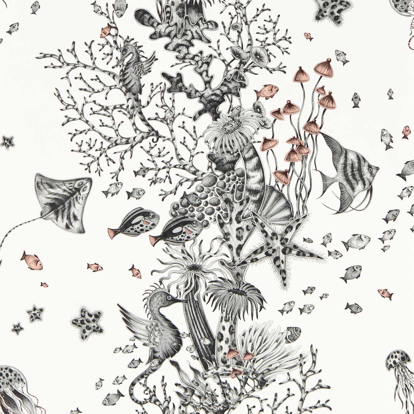 Seaforest Wallpaper - Mono - W0218/03