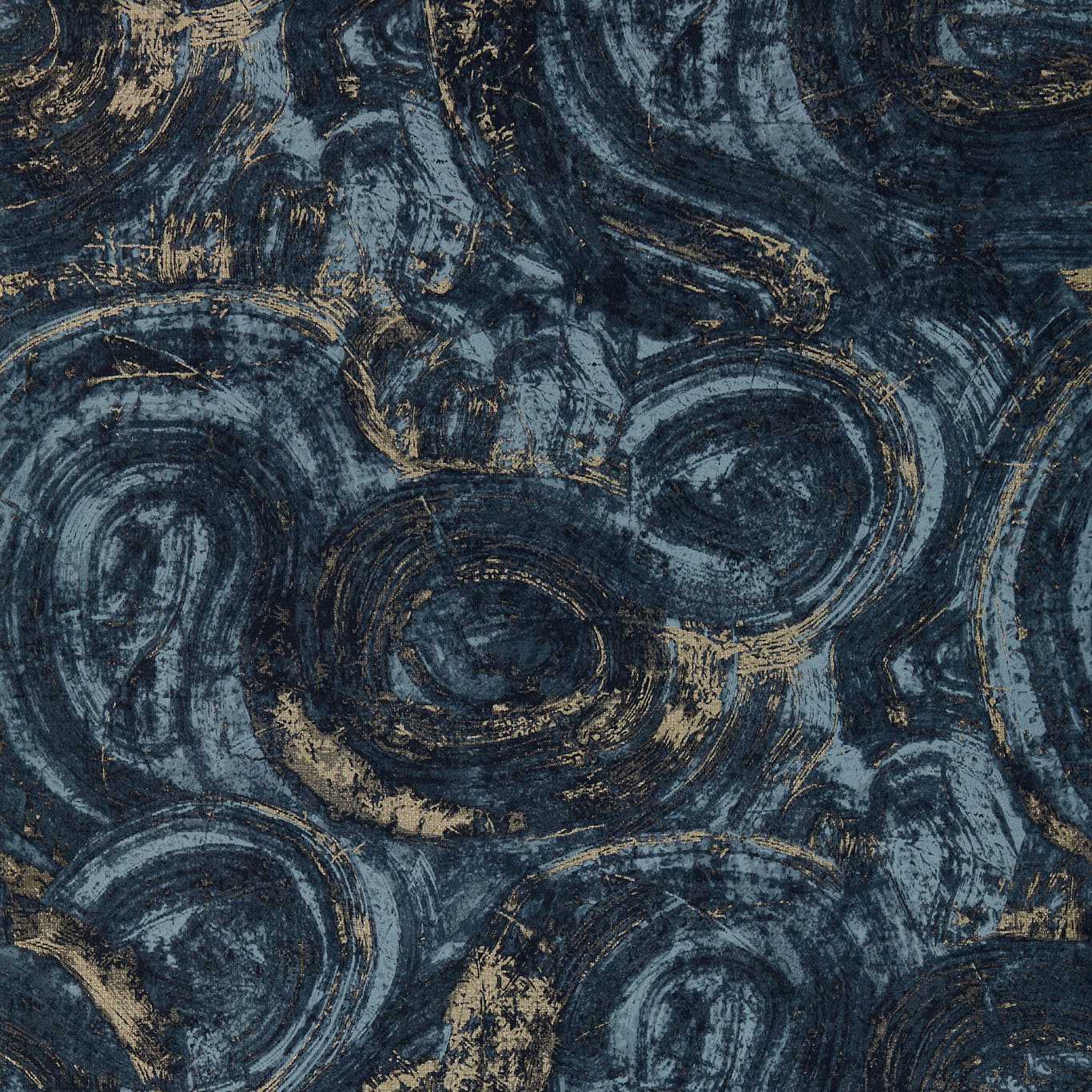 Hatoum Wallpaper - Ink/Gilver - W0222/02