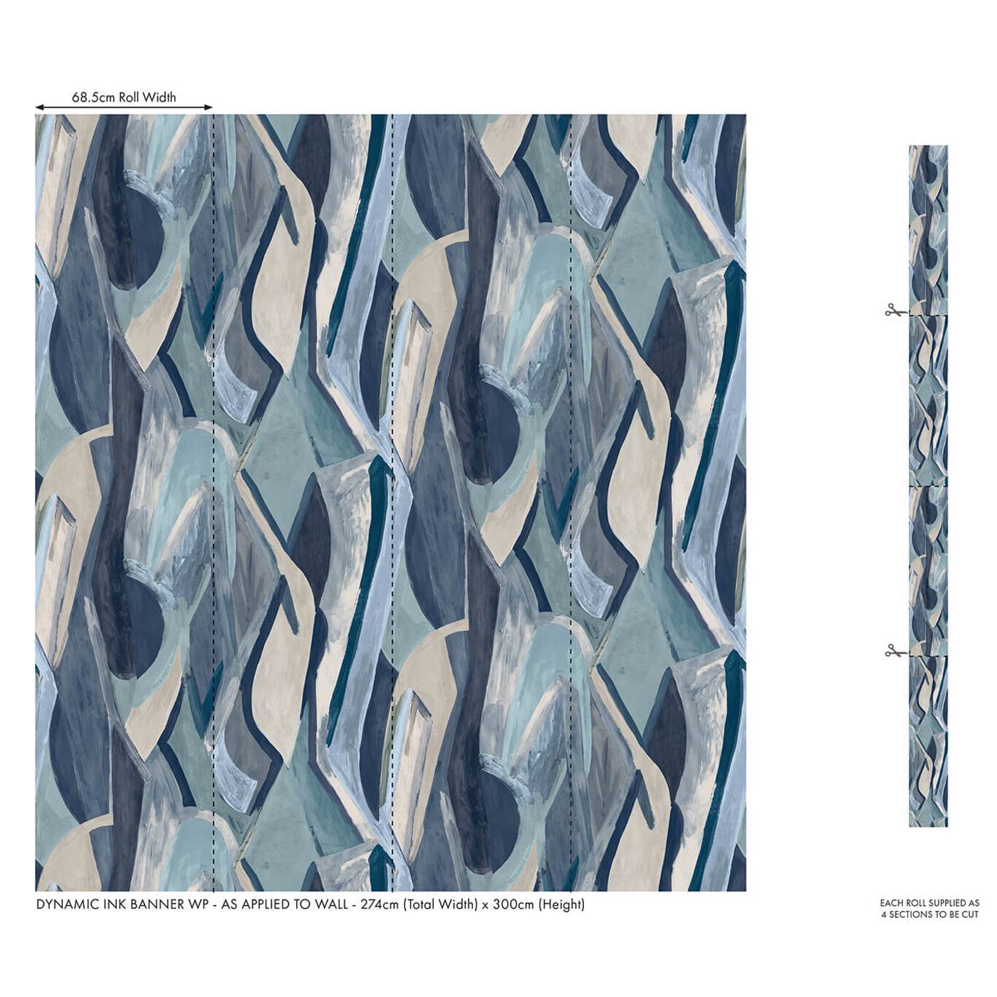 Dynamic Wallpaper - Ink Banner - W0231/01