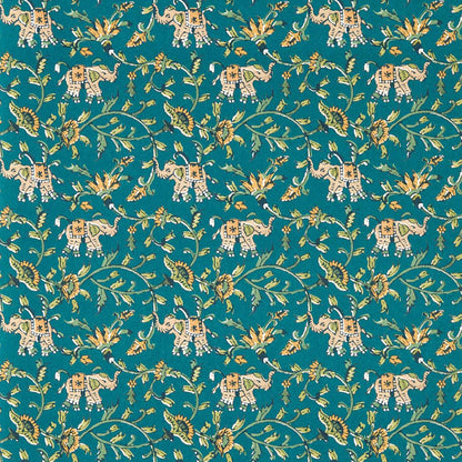 Hathi Wallpaper - Teal - W0236/06