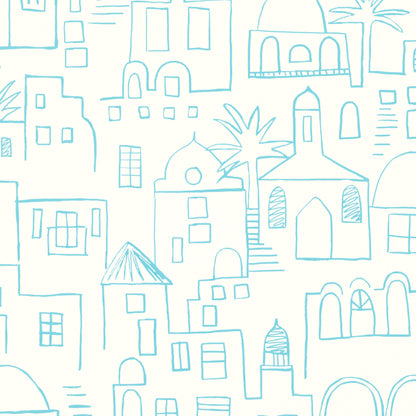 Teeny Santorini Wallpaper