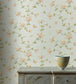 Honeysuckle Garden Wallpaper - Old Blue - W7002-02