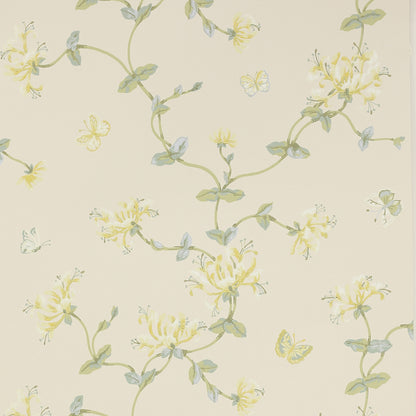 Honeysuckle Garden Wallpaper - Lime - W7002-04
