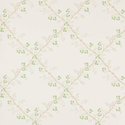 Trefoil Trellis Wallpaper - Leaf - W7008-02