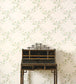 Trefoil Trellis Wallpaper - Leaf - W7008-02
