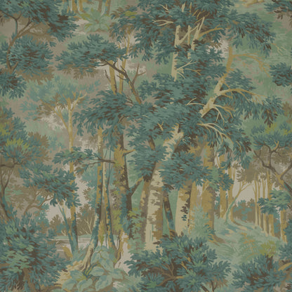 Arden Wallpaper - Forest Green - W7016-03