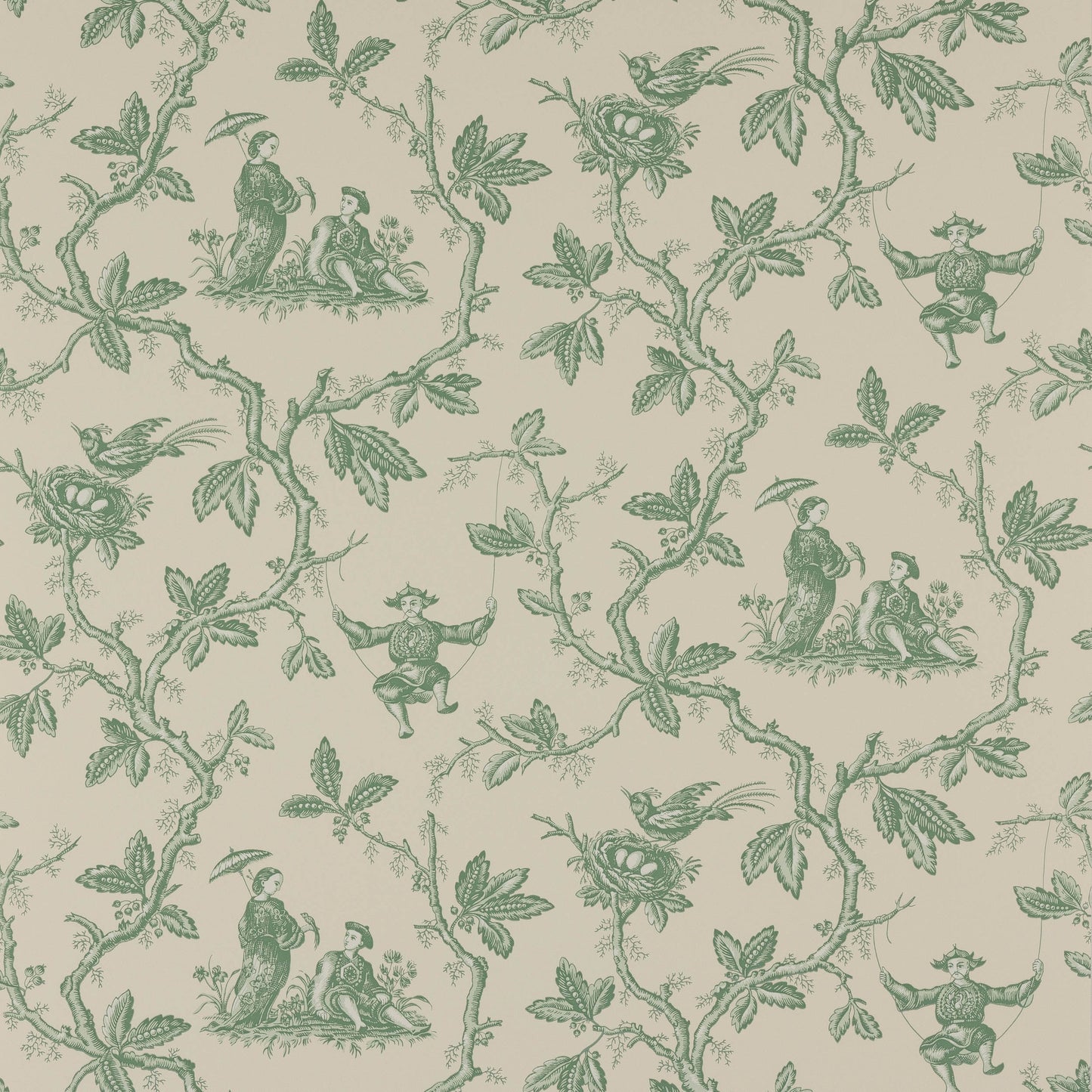 Toile Chinoise Wallpaper - Forest - W7017-03