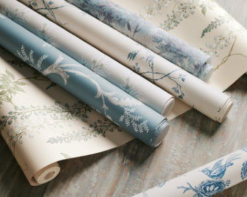 Toile Chinoise Wallpaper - Aqua - W7017-06
