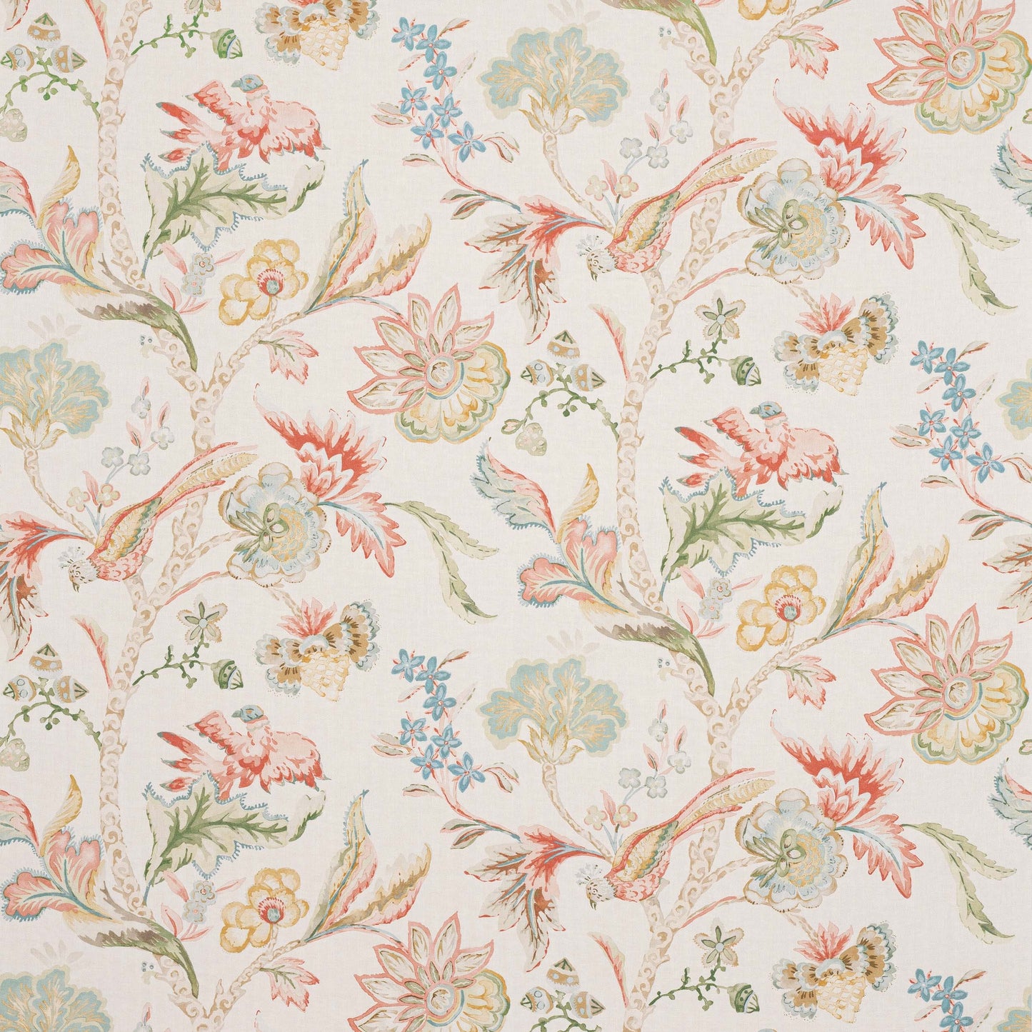 Belevedere Wallcovering Wallpaper - Pink/Green - W7026-01