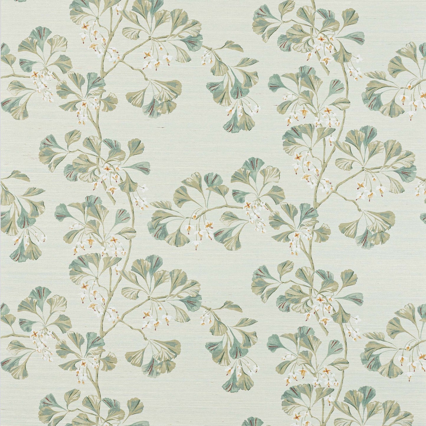 Greenacre Sisal Wallpaper - Aqua - W7027-02