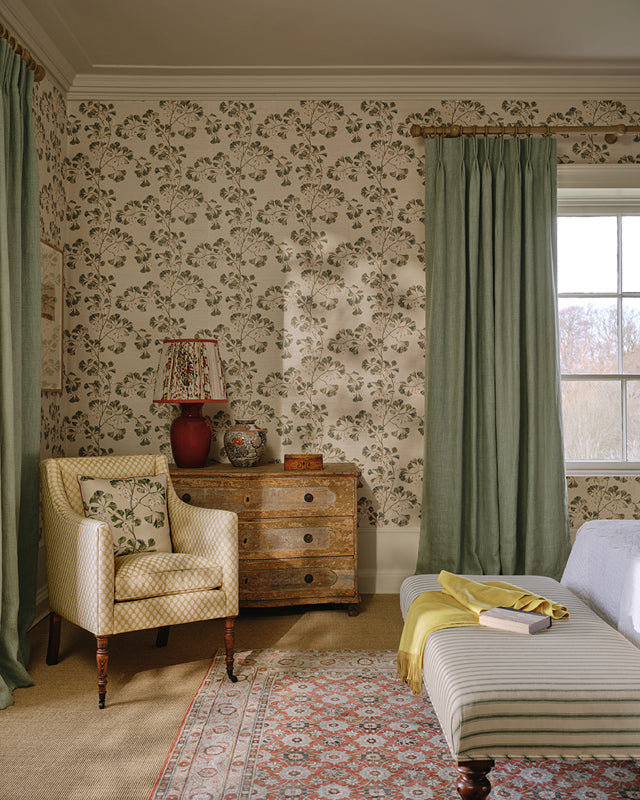Greenacre Sisal Wallpaper - Aqua - W7027-02