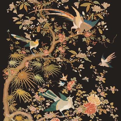 Belmont Wallcovering Wallpaper - Black - W7031-03