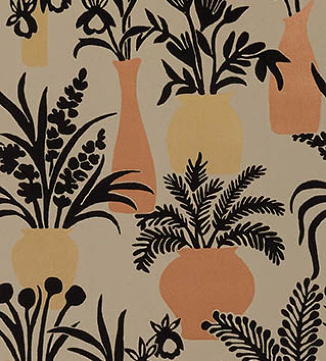 Amphora Wallpaper - Black