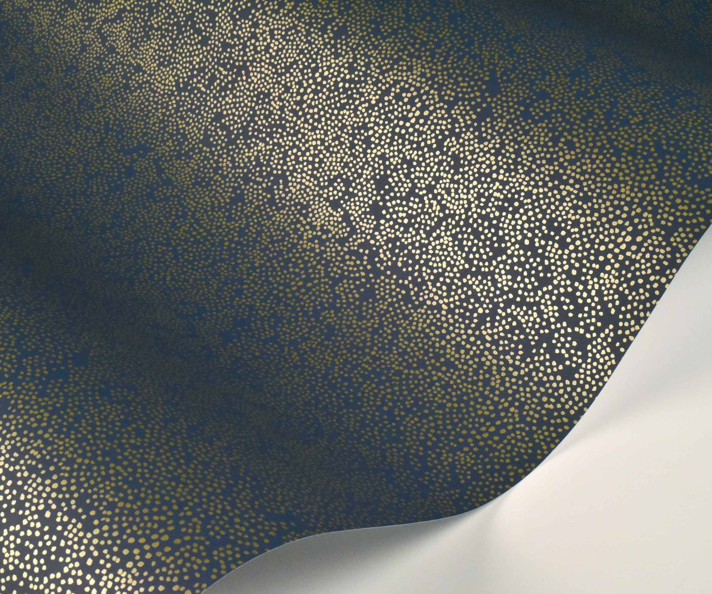Champagne Dots Wallpaper - Blue - Rifle
