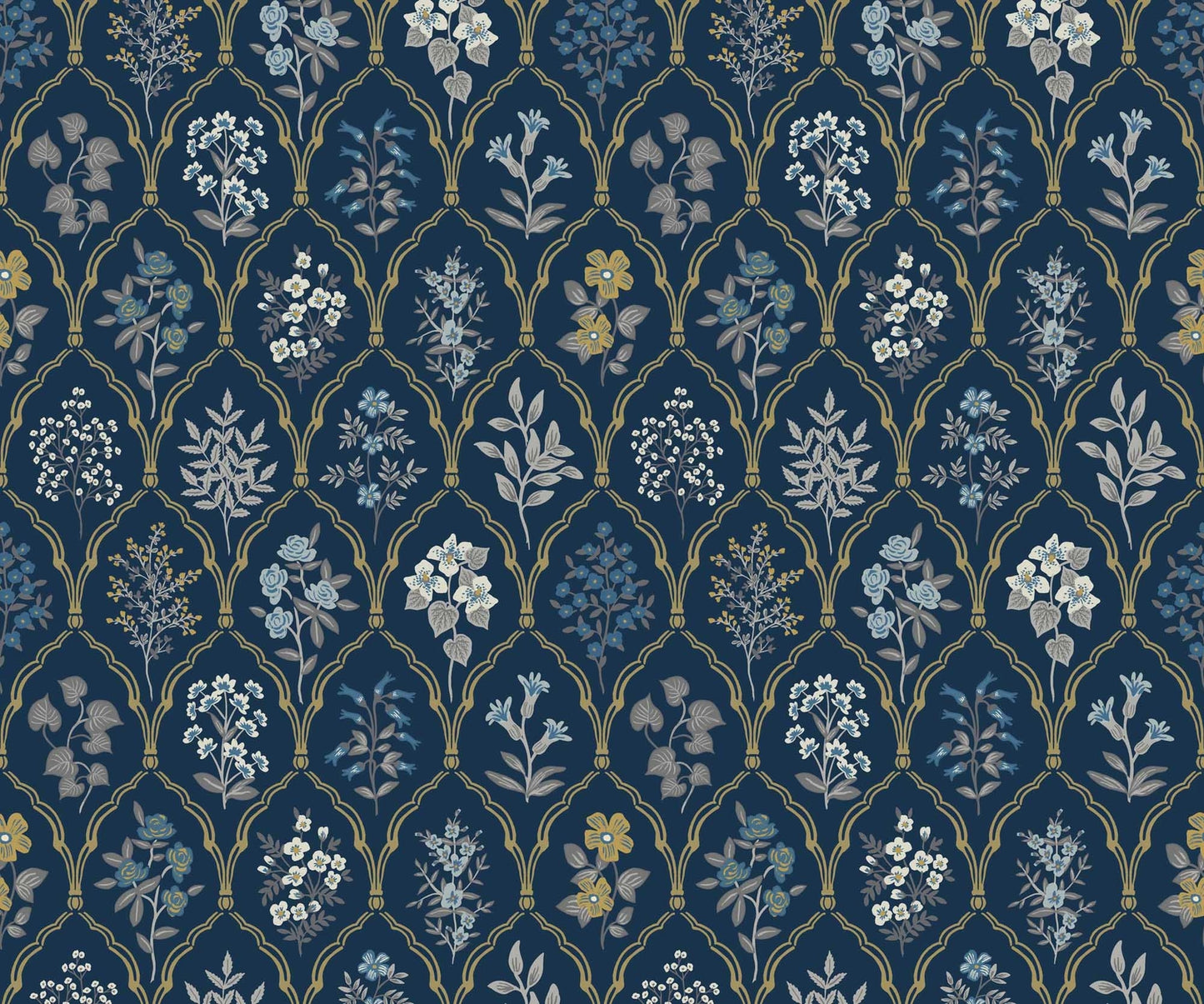 Hawthorne Wallpaper - Blue - Rifle