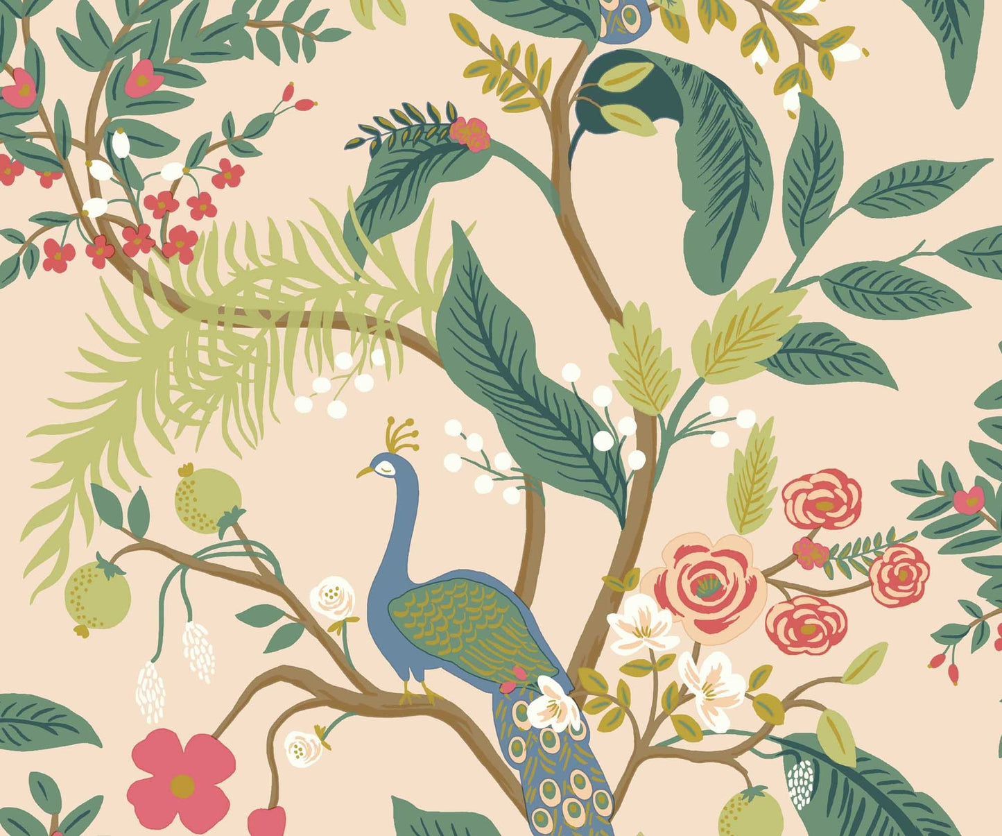 Peacock Wallpaper - Multicolor - Rifle