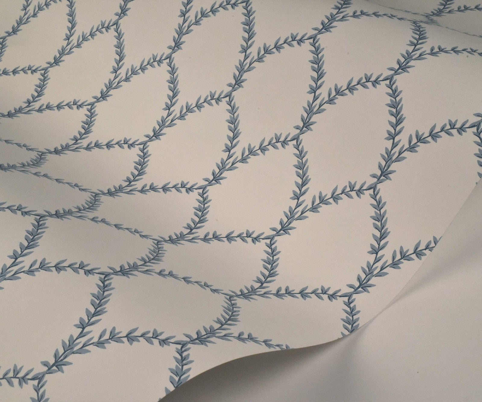 Laurel Wallpaper - Blue - Rifle