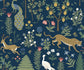 Menagerie Wallpaper - Blue - Rifle