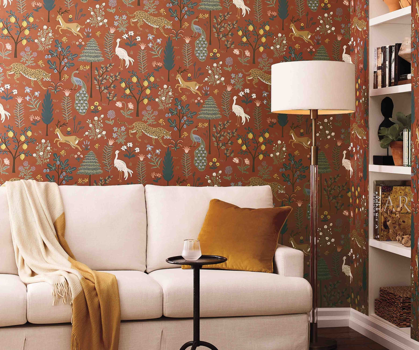 Menagerie Wallpaper - Orange - Rifle