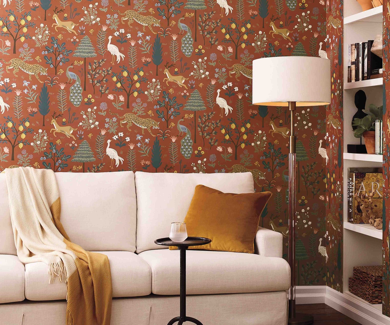 Menagerie Wallpaper - Orange - Rifle