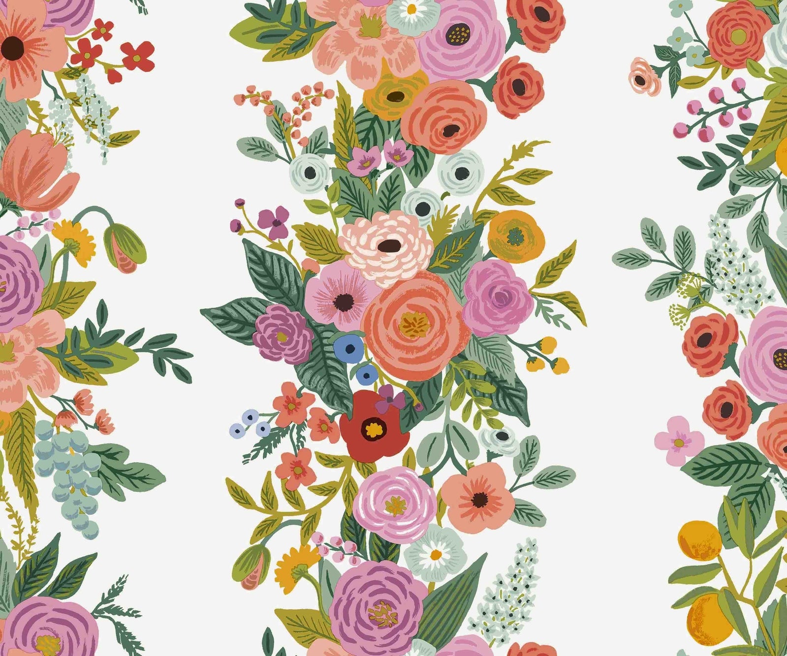 Garden Party Trellis Wallpaper - Multicolor - Rifle