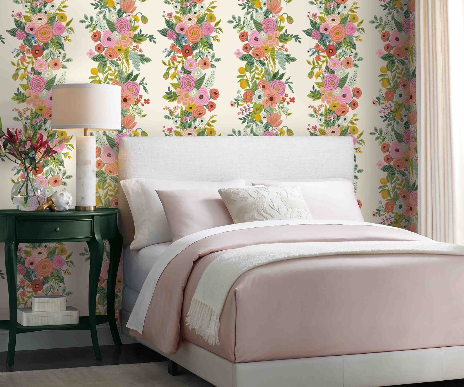 Garden Party Trellis Wallpaper - Multicolor - Rifle
