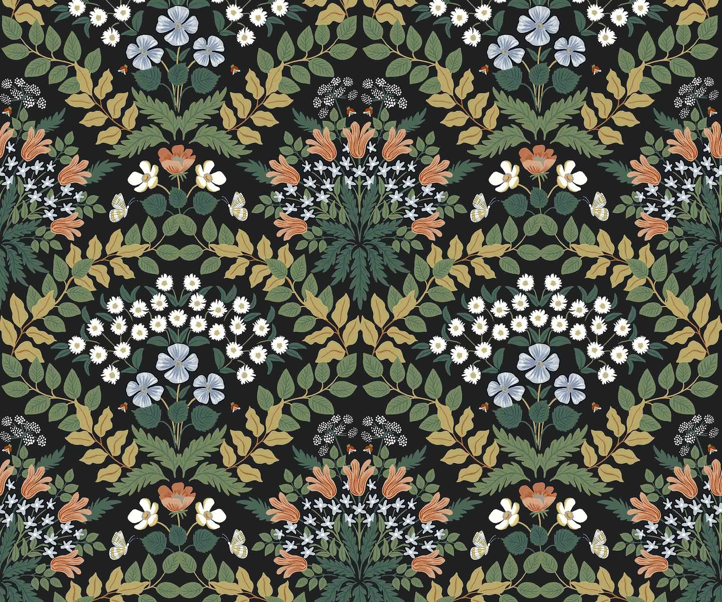 Bramble Wallpaper - Green - Rifle