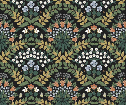 Bramble Wallpaper - Green - Rifle