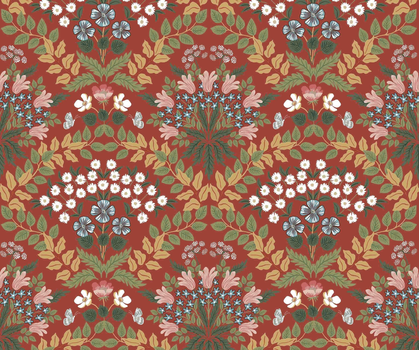 Bramble Wallpaper - Pink - Rifle