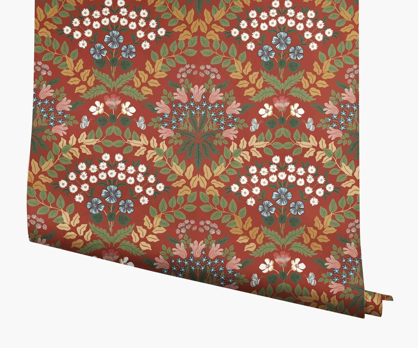 Bramble Wallpaper - Pink - Rifle