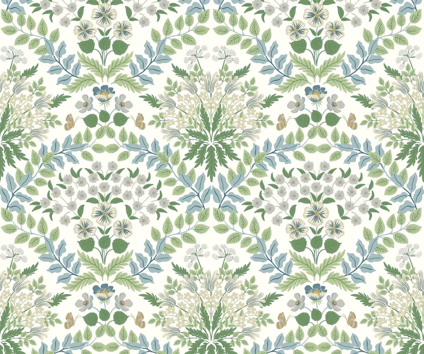 Bramble Wallpaper - Green - Rifle