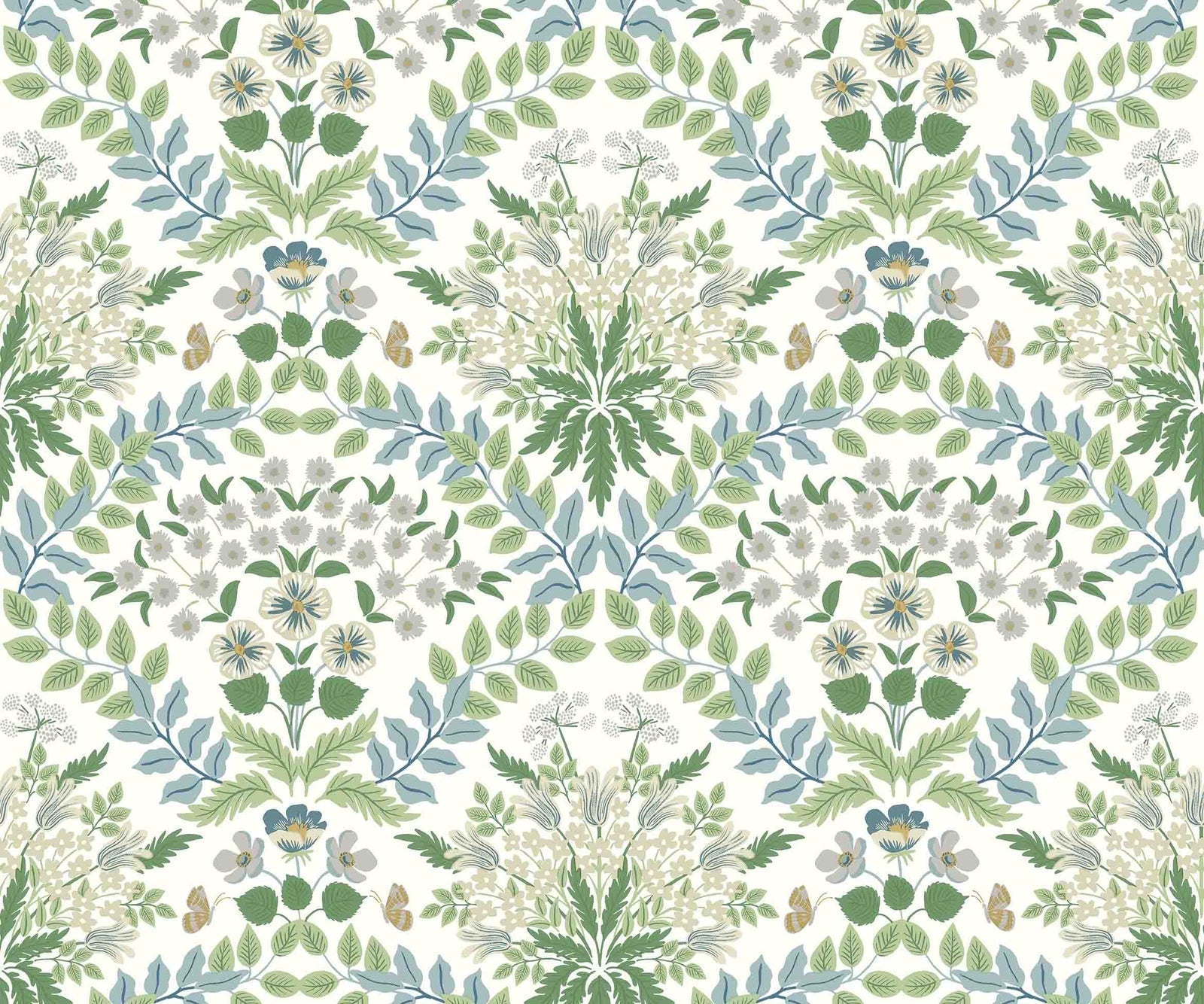 Bramble Wallpaper - Green - Rifle