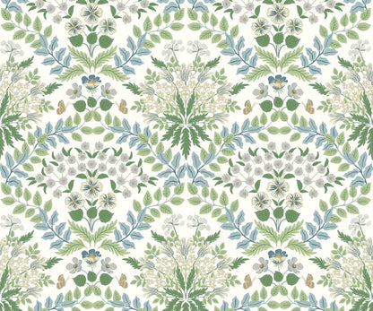 Bramble Wallpaper - Green - Rifle