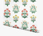 Mughal Rose Wallpaper - Multicolor - Rifle