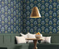 Mughal Rose Wallpaper - Blue - Rifle
