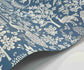 Menagerie Toile Wallpaper - Blue - Rifle