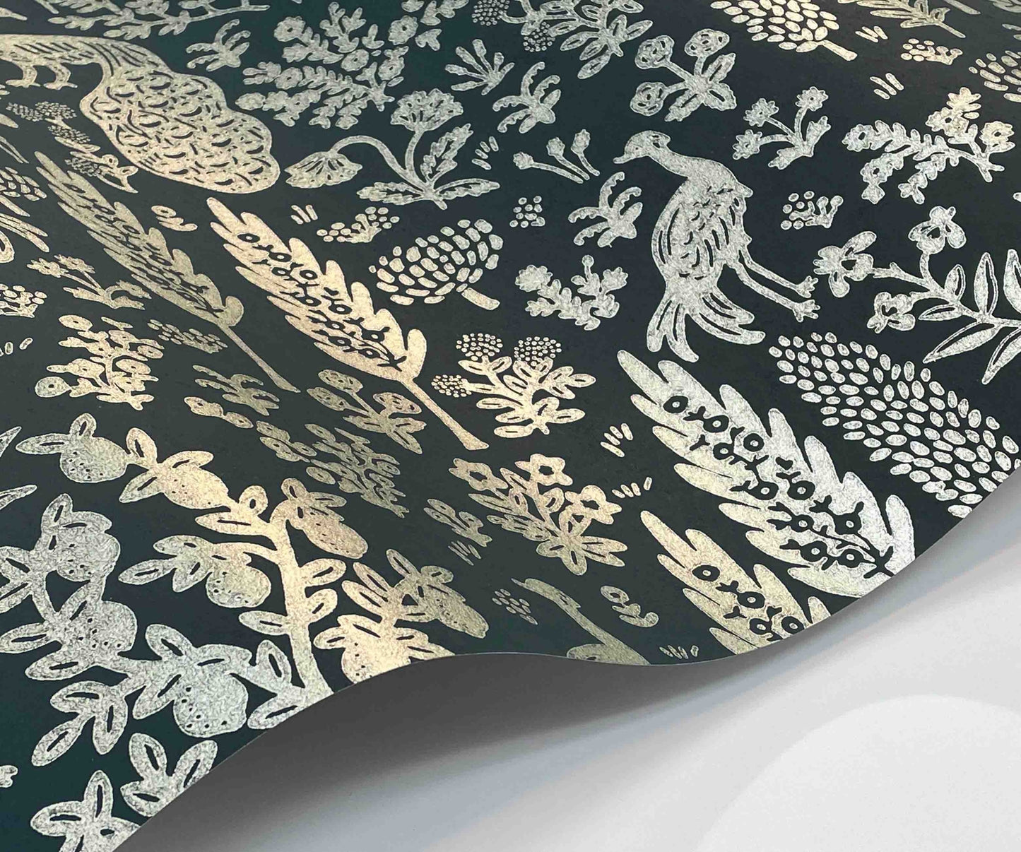 Menagerie Toile Wallpaper - Blue - Rifle