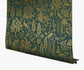 Menagerie Toile Wallpaper - Gold - Rifle