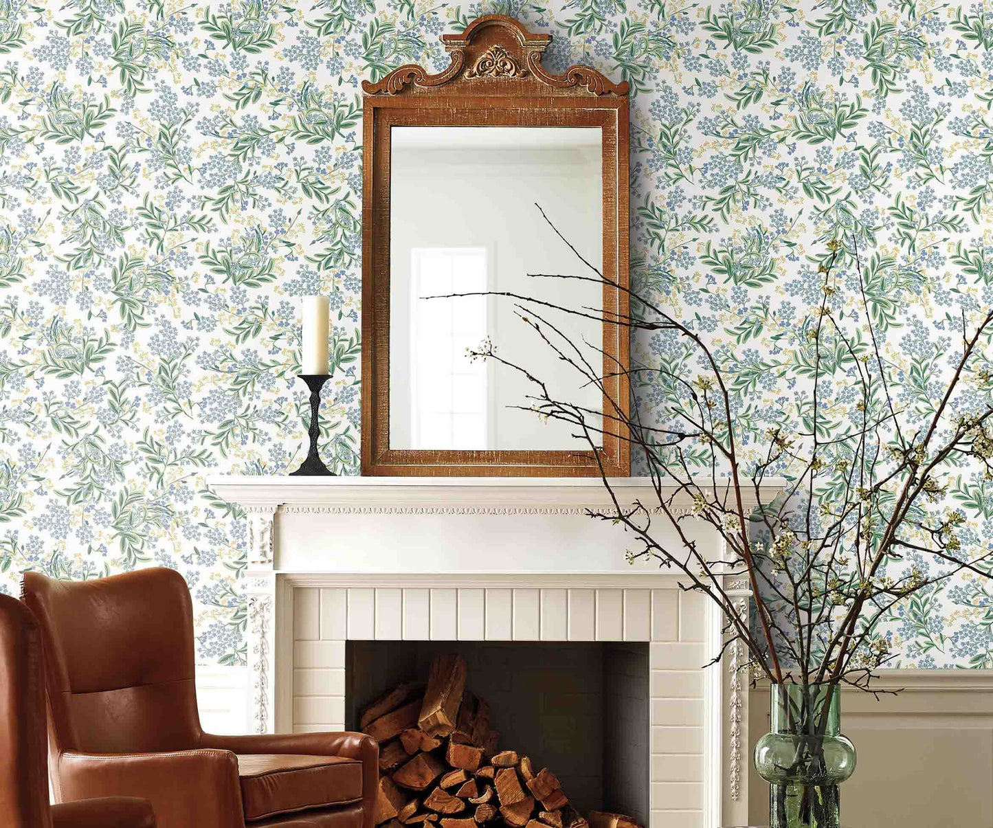 Cornflower Wallpaper - Blue - Rifle