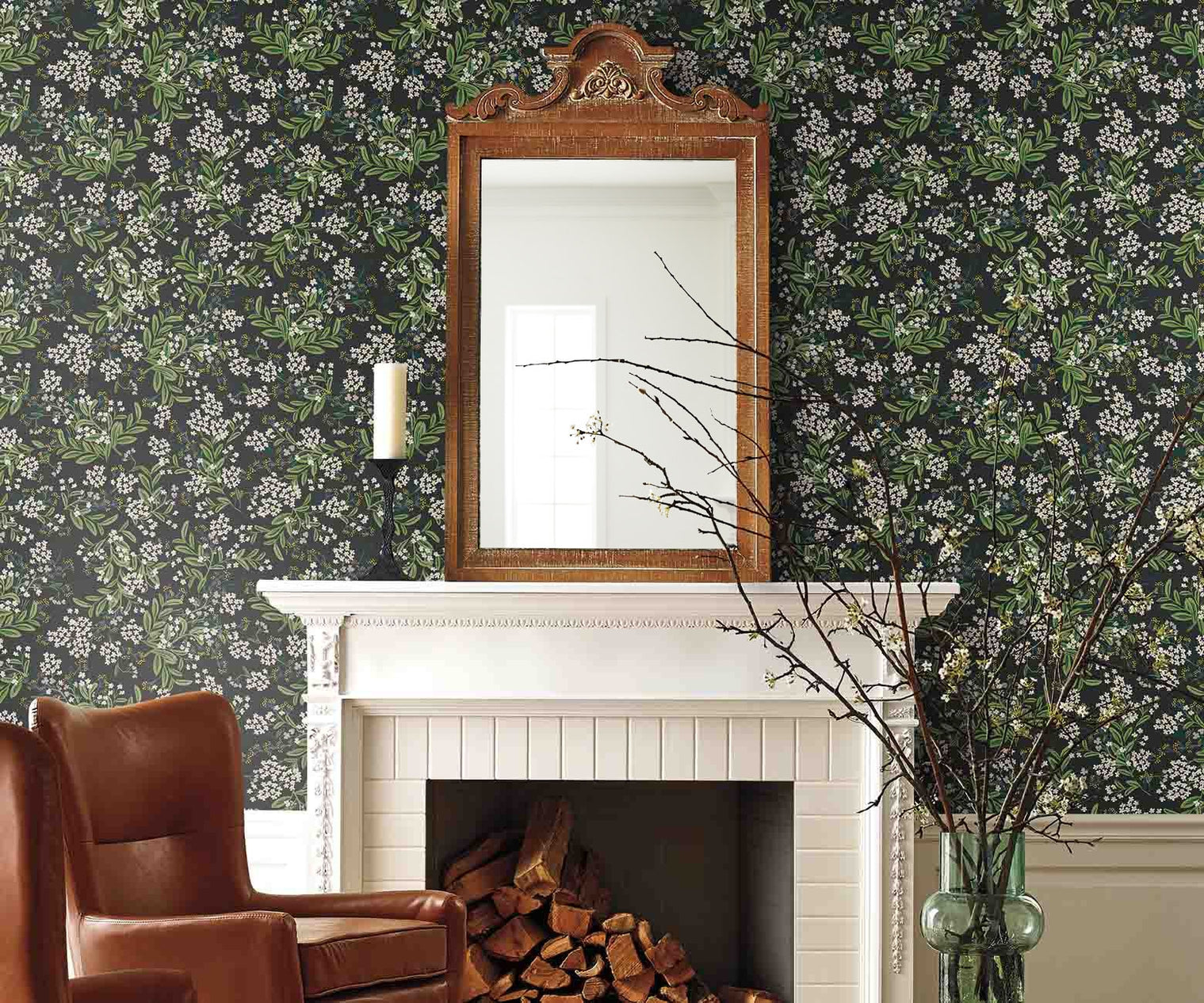 Cornflower Wallpaper - Green - Rifle