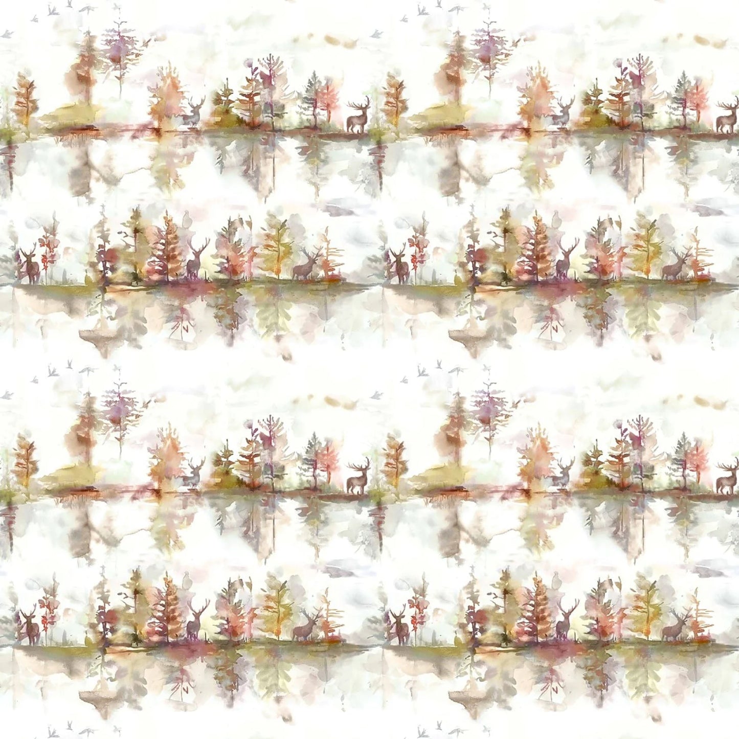 Wilderness Plum Linen Fabric