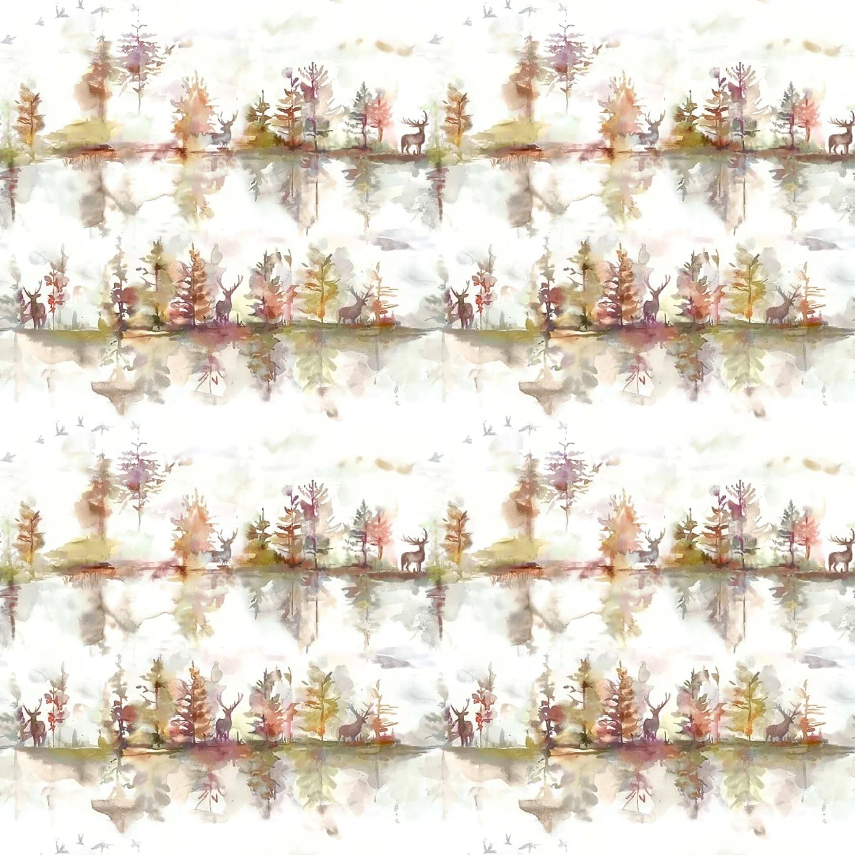 Wilderness Plum Linen Fabric