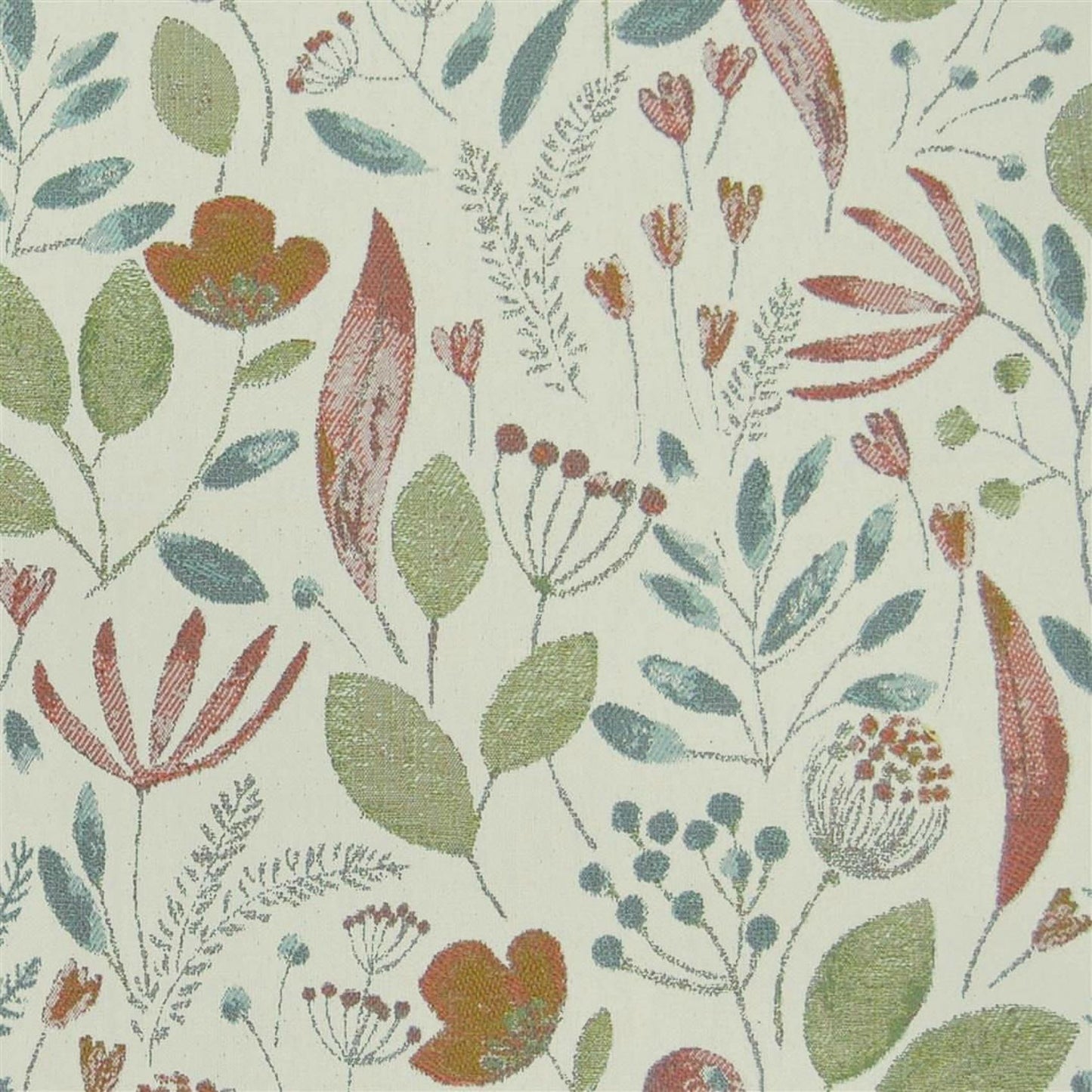 Winslow Linen Cream Autumn Fabric