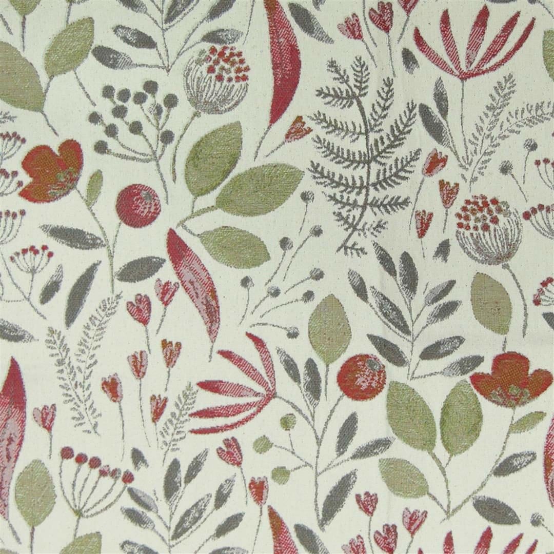 Winslow Linen Cream Russett Fabric
